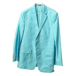 Saddlebred Light Blue Cotton Blazer Men's 42 L